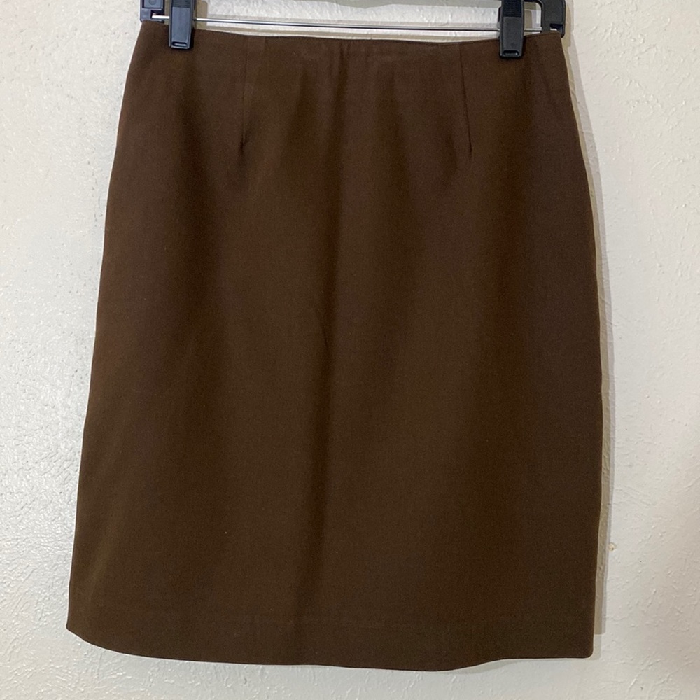 90s Christy Girl by Dori Adler Brown Midi High Wait Skirt